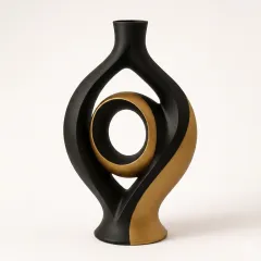 Halo_Modern_Loop_Sculptural_Vasesatin_gold_black100x1000
