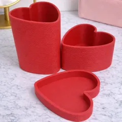 HeartOrganiserSetRed